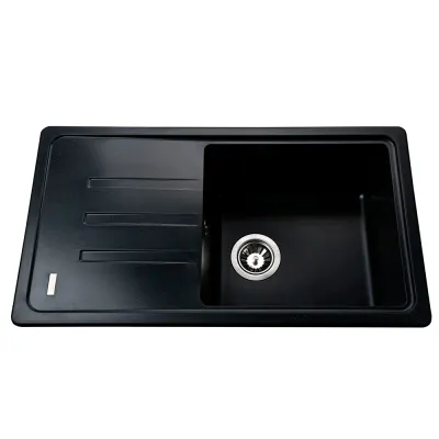 Гранітна мийка Globus Lux LUGANO 780х435-А0002, чорний